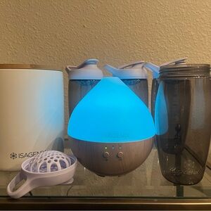Isagenix Bundle, 4x Shakers, 1 Canister , 1 Oil Diffuser